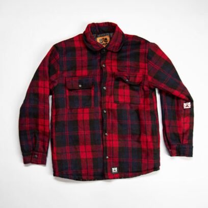 Chequeta de franela Mayas roja